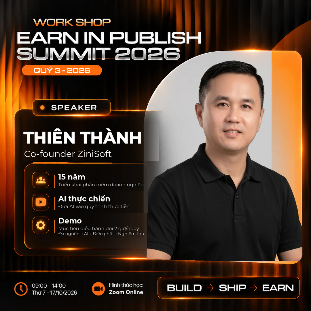 Speaker poster for Thiên Thành at Earn in Public Summit Q3/2026
